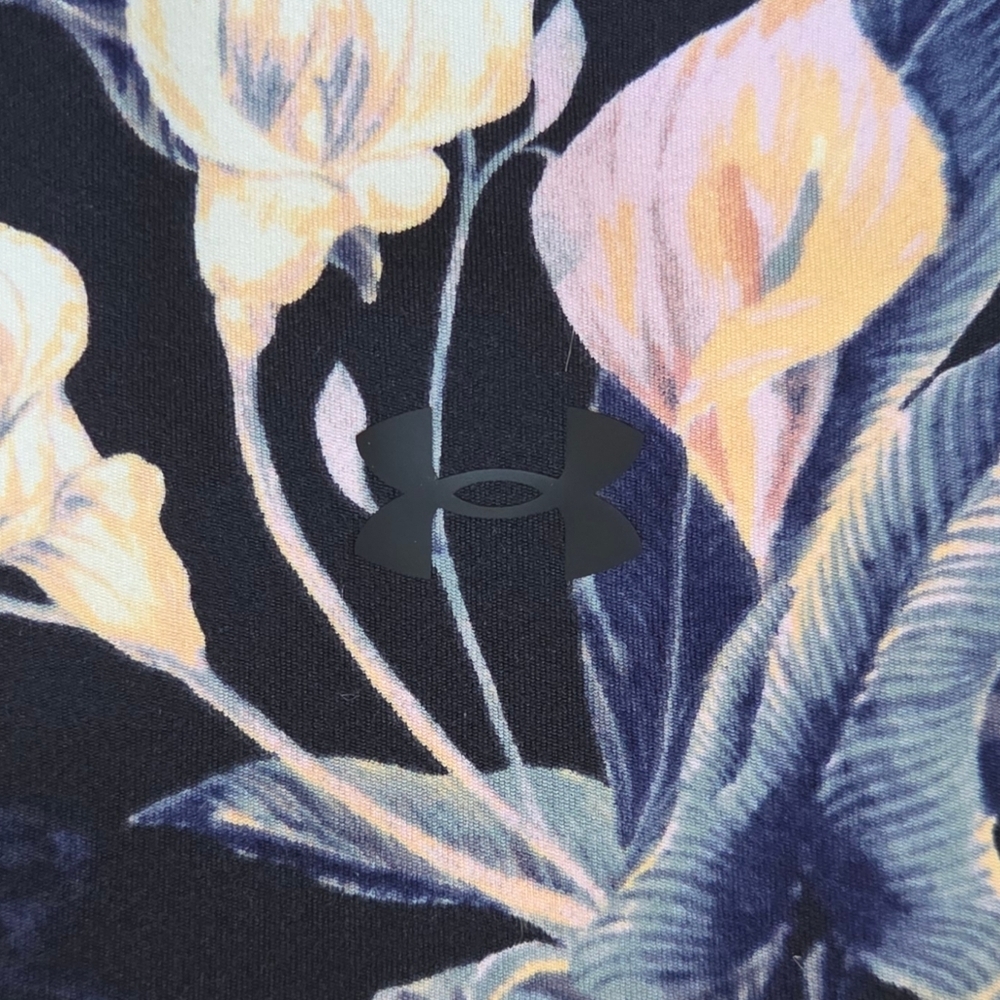 NWT Under Armour Meridian High-Rise Full Length Leggings | Floral Print - Picture 5 of 8